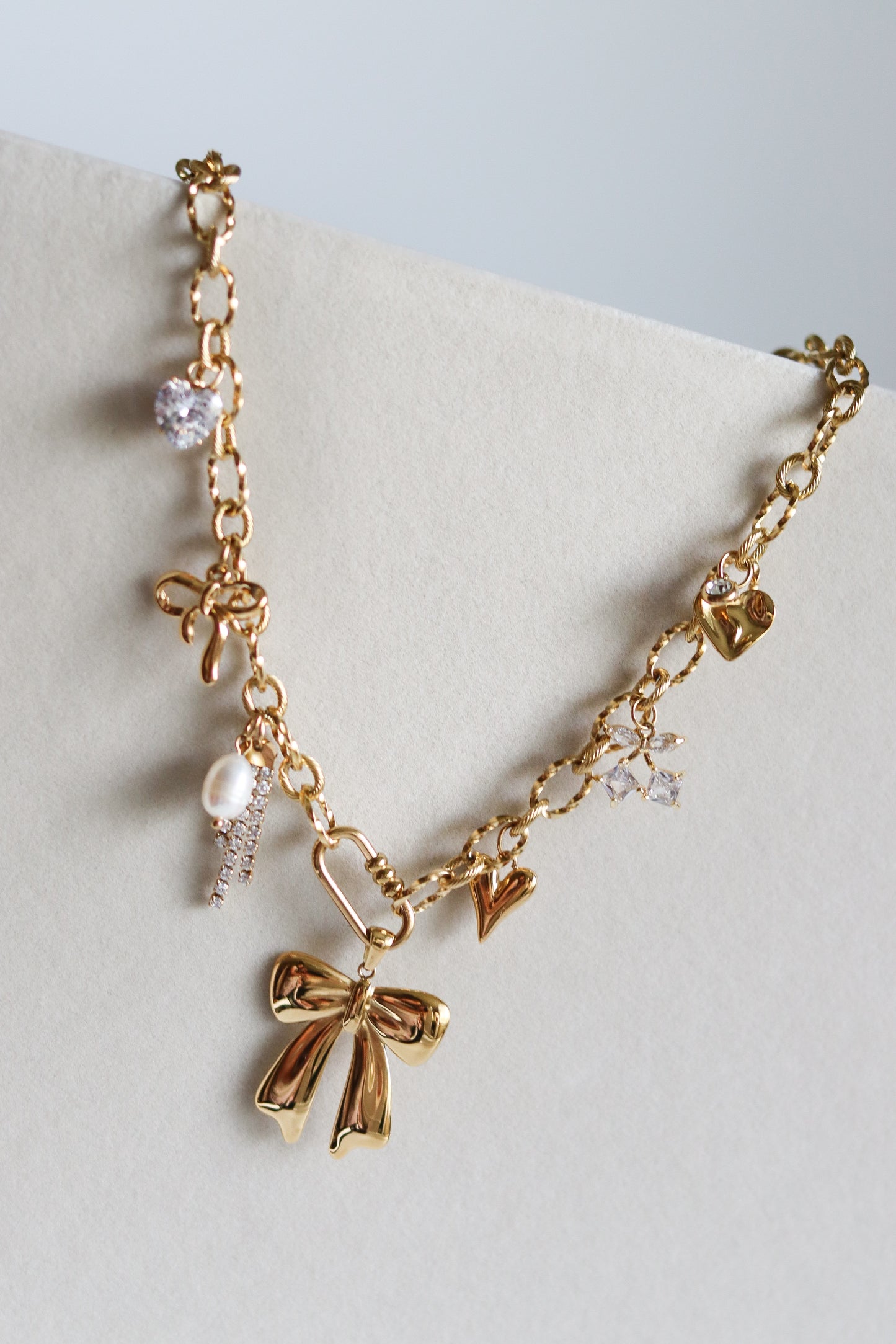 Glitz Bowtique Charm Necklace