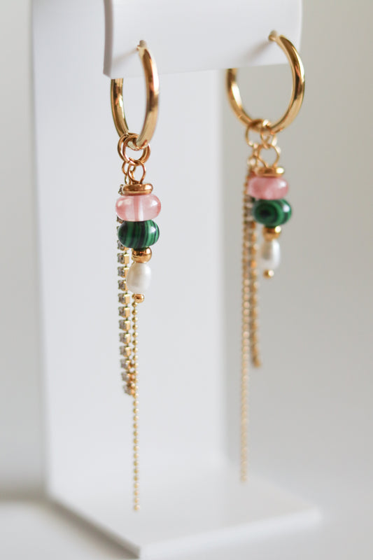 Precious Stone Earrings